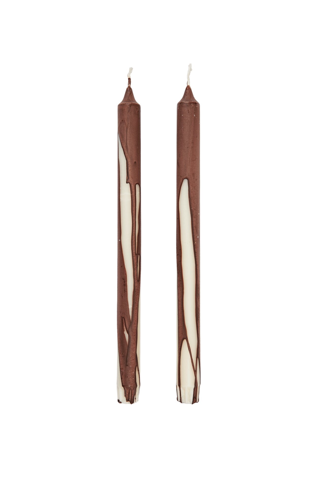 Dryp kronelys, 2 stk - Dark Chocolate